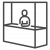 Person at counter icon